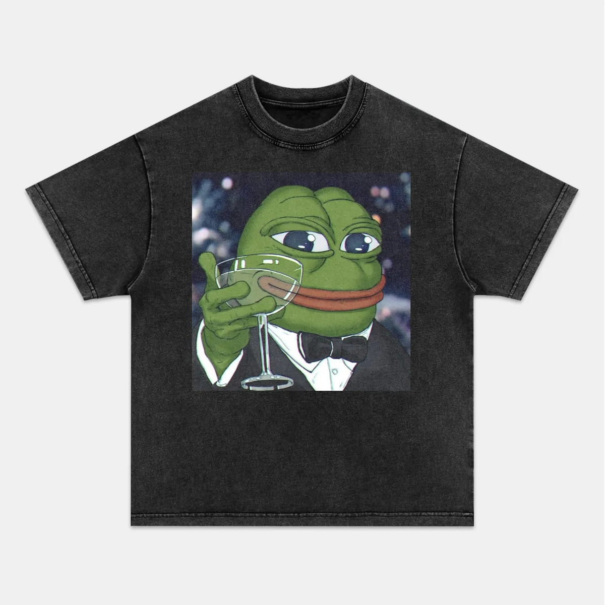 Pepe The Frog as Jay Gatsby Old Money Meme Graphic Tee — product image 4