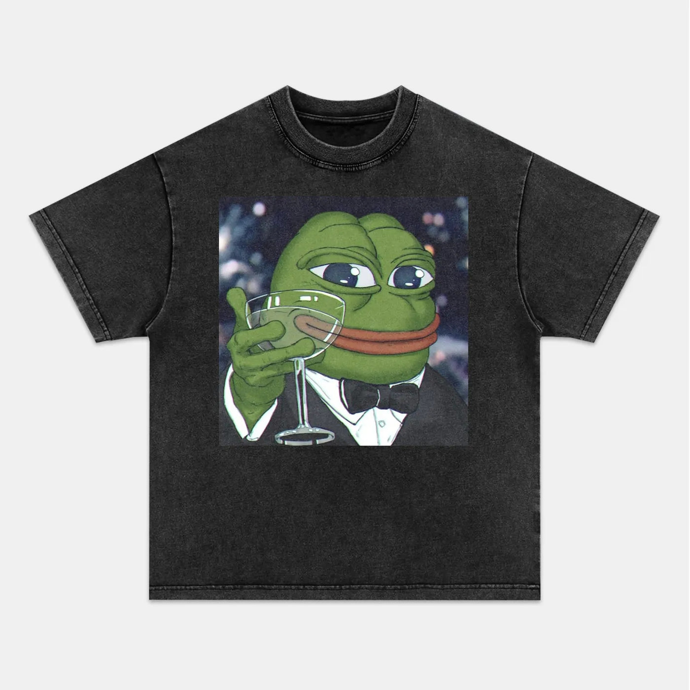 Pepe The Frog as Jay Gatsby Old Money Meme Graphic Tee — product image 4