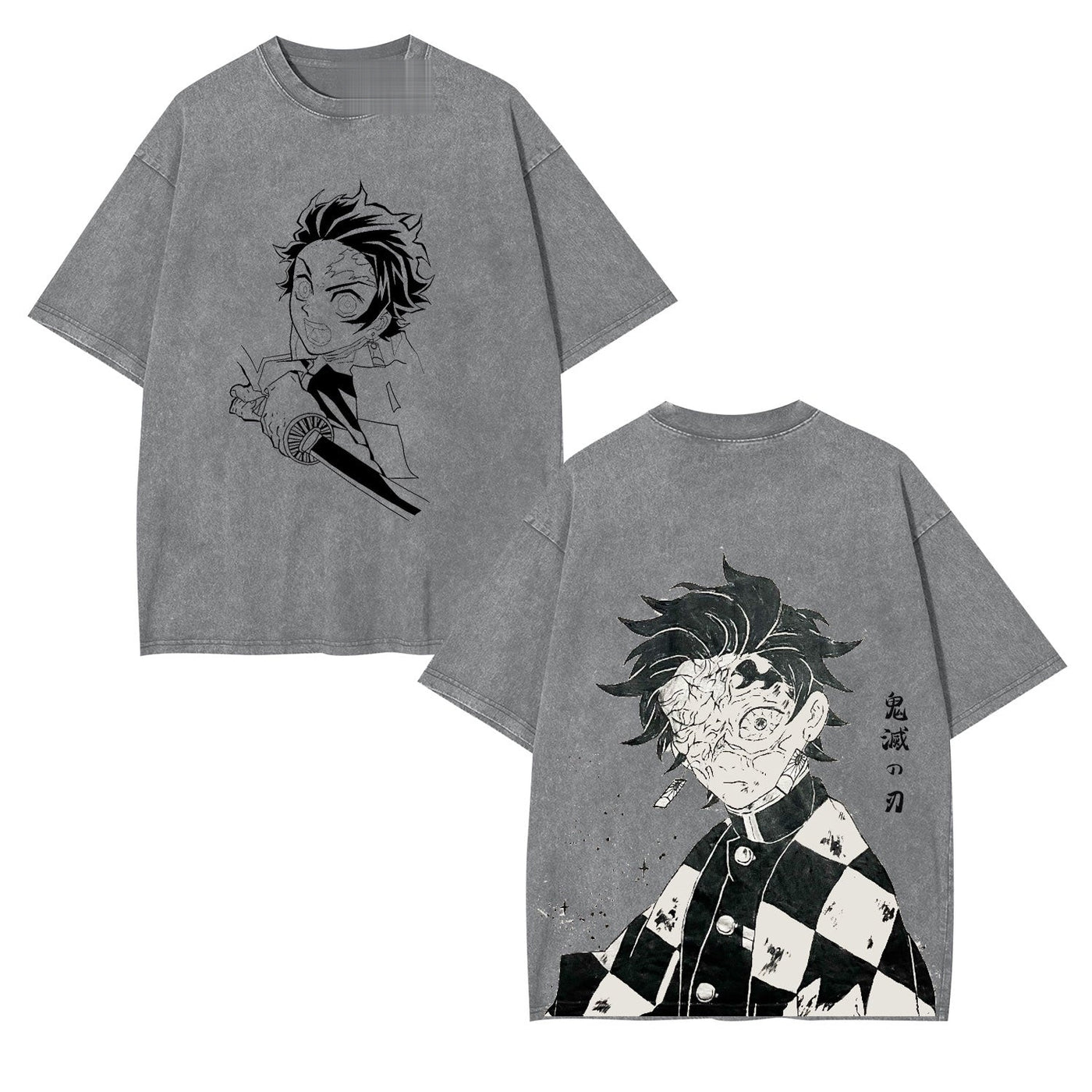 Anime Graphic Demon Slayer Vintage Heavyweight Graphic T-Shirt — product image 4