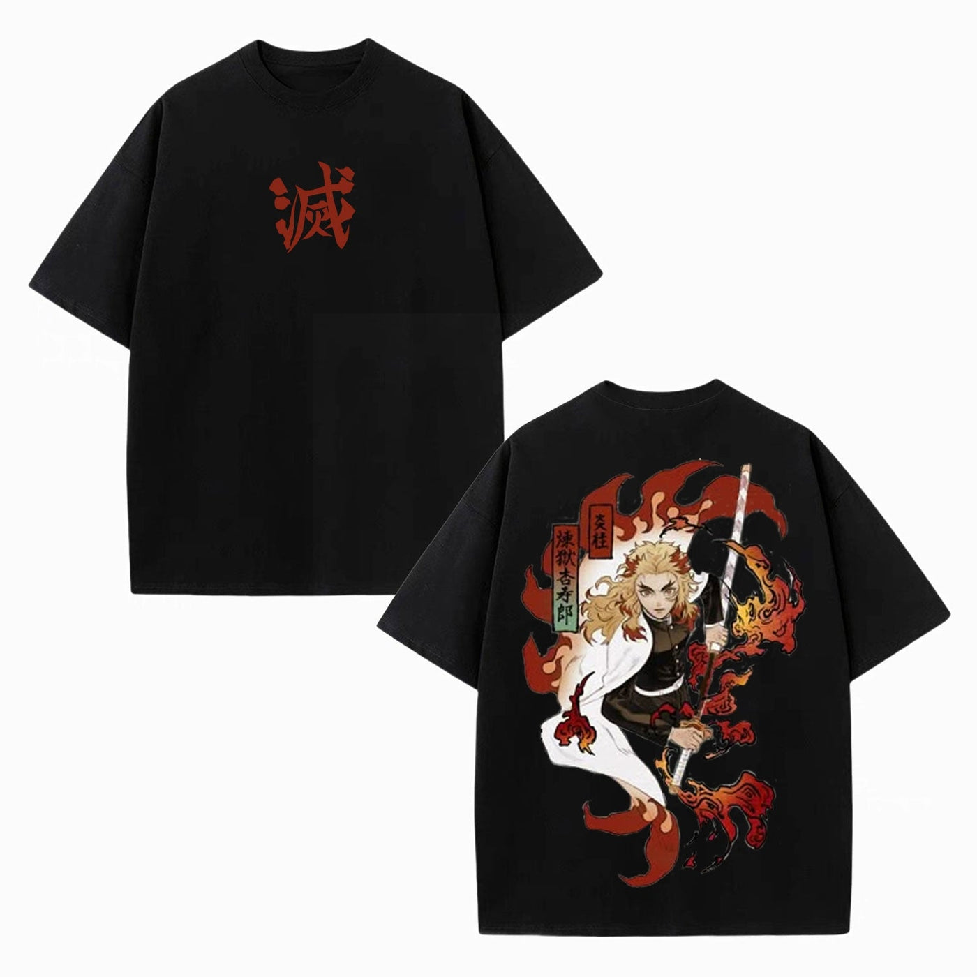Anime Graphic Demon Slayer Vintage Heavyweight Graphic T-Shirt — product image 4