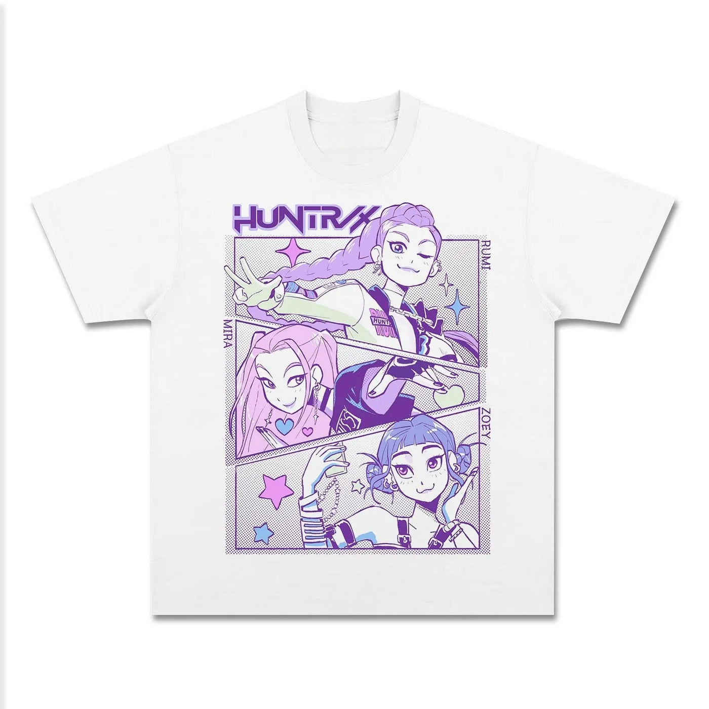 Demon Hunters Anime Demon Slayer Front-Print Heavyweight Graphic T-Shirt — product image 4