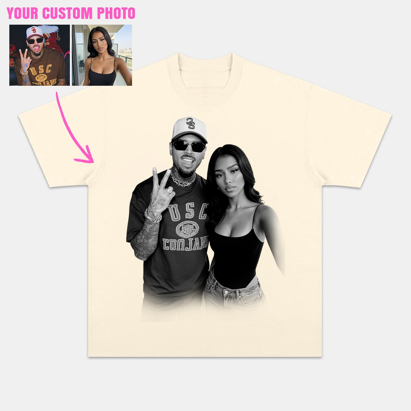Vintage Singer Custom Graphic Tee — product image 4