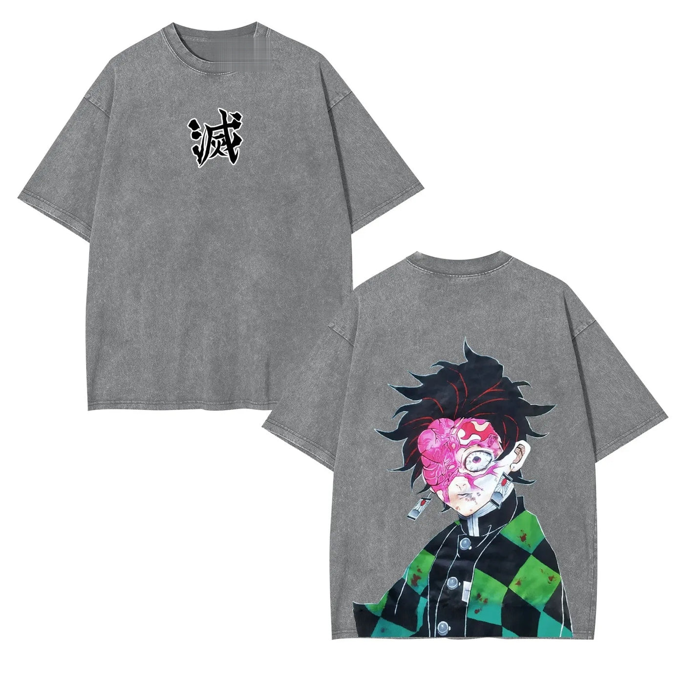 Tanjiro Kamado Demon Slayer Vintage Heavyweight Graphic T-Shirt — product image 4