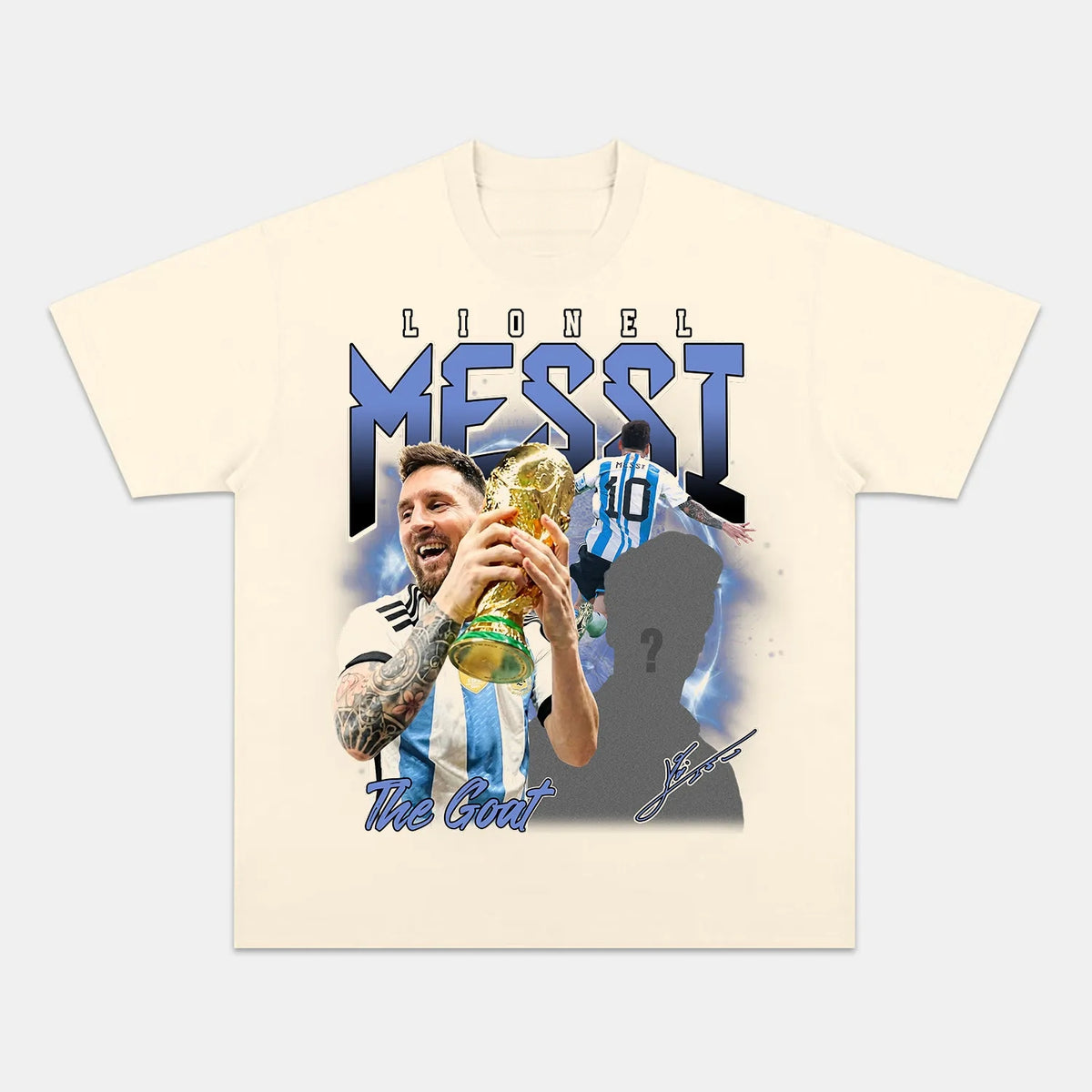 Lionel Messi 'La Pulga' World Champion Vintage Graphic Tee — product image 4