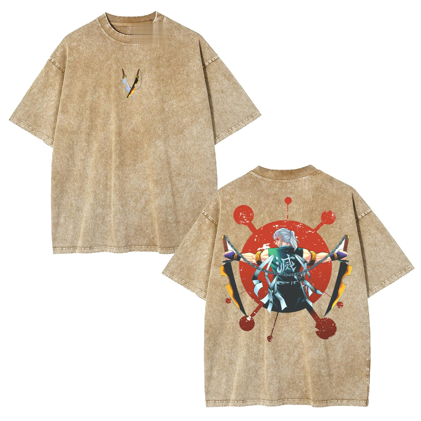 Tengen Uzui Demon Slayer Vintage Oversized Graphic Tee — product image 5