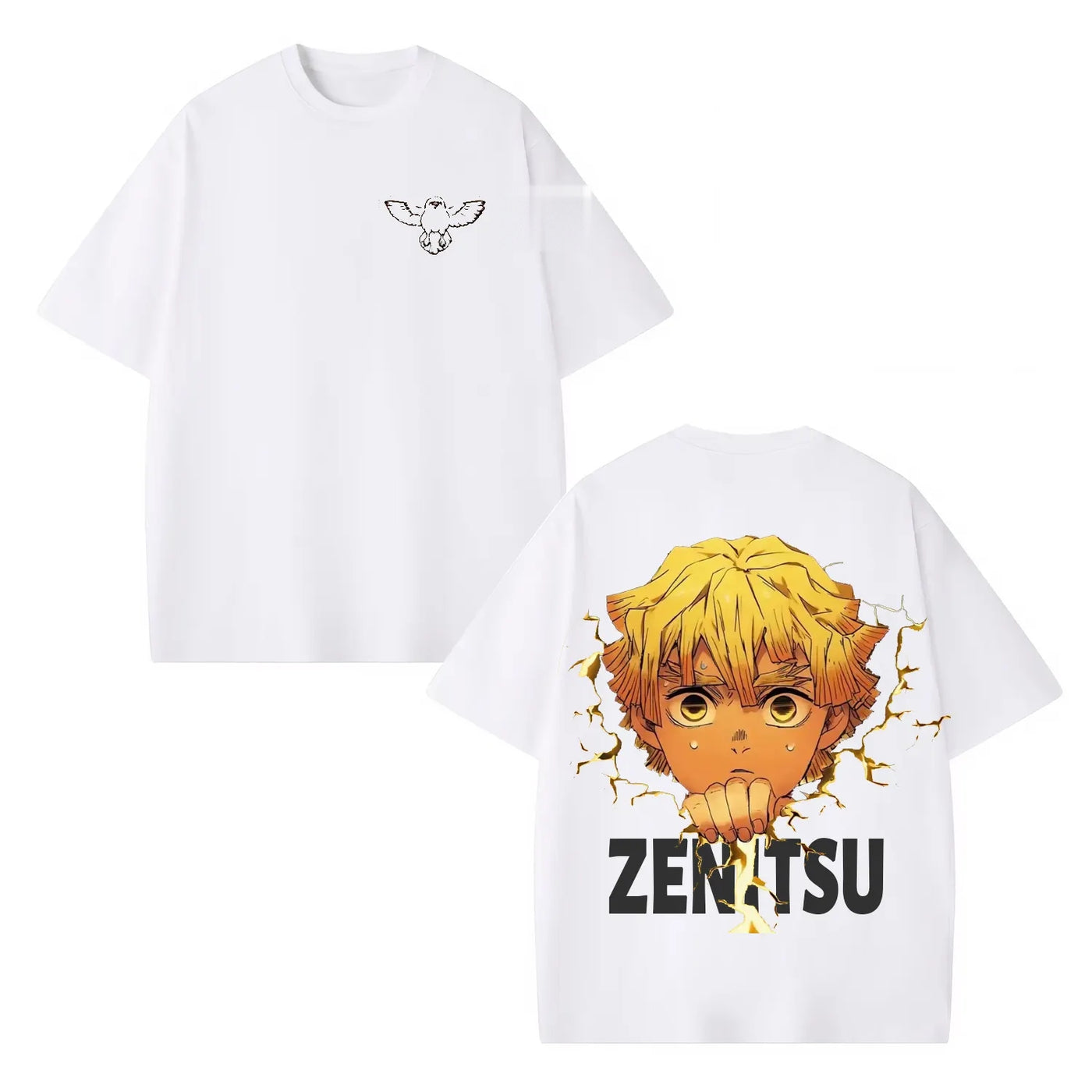 Zenitsu Agatsuma Demon Slayer Vintage Heavyweight Graphic T-Shirt — product image 5