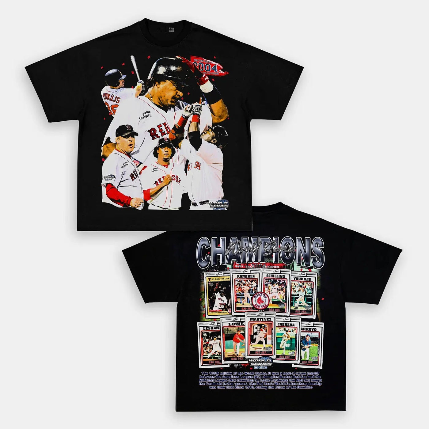 2004 World Series Champions Boston Red Sox Vintage Graphic Tee — product image 5