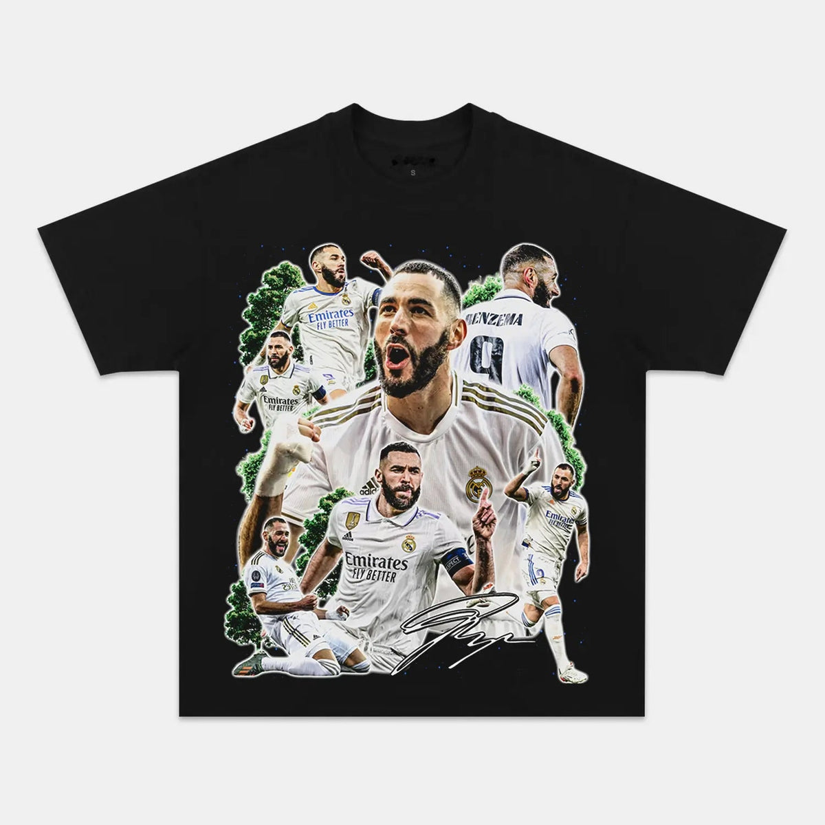 Karim Benzema Ballon d'Or Vintage Heavyweight Graphic T-Shirt — product image 5