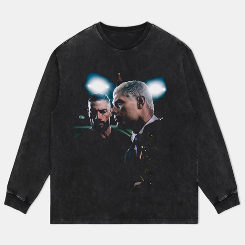 Cody Rhodes & Roman Reigns Vintage Heavyweight Graphic Long Sleeve T-Shirt — product image 2