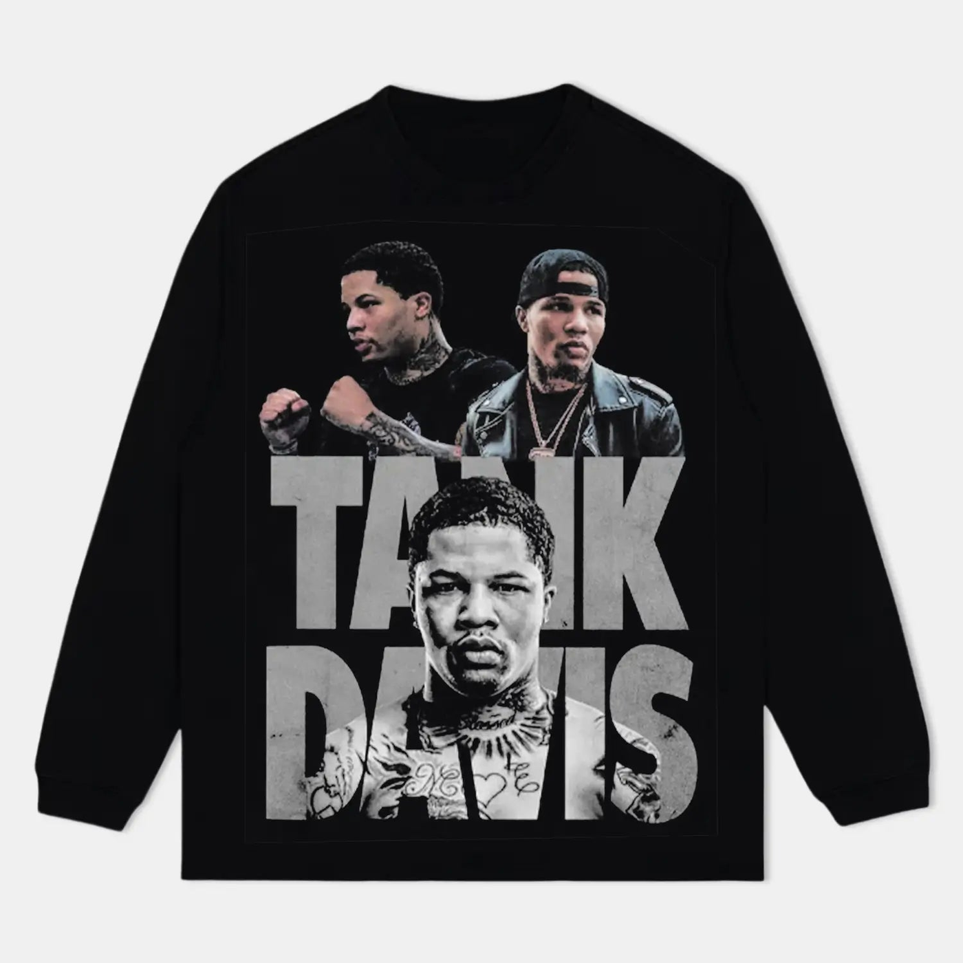 Gervonta 'Tank' Davis Vintage Heavyweight Graphic Long Sleeve T-Shirt — product image 1