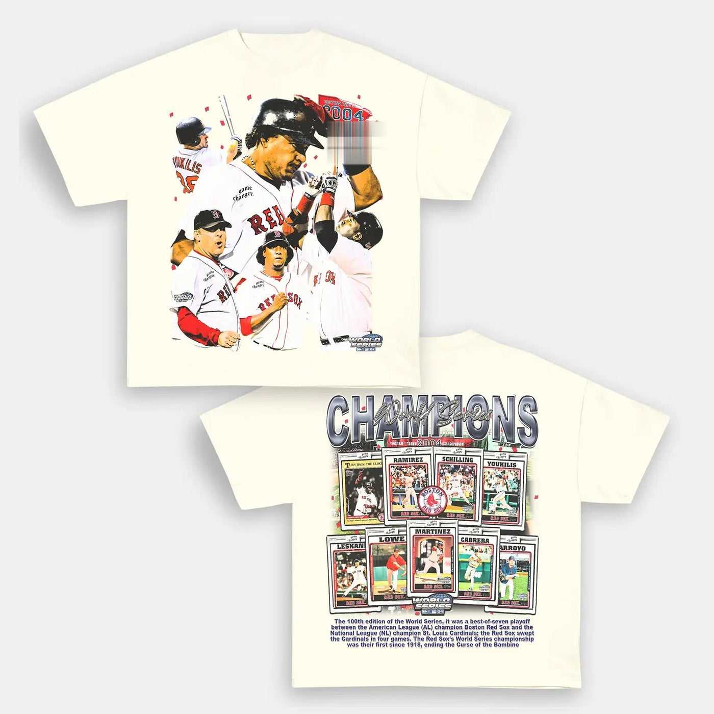 2004 World Series Champions Boston Red Sox Vintage Graphic Tee — product image 7