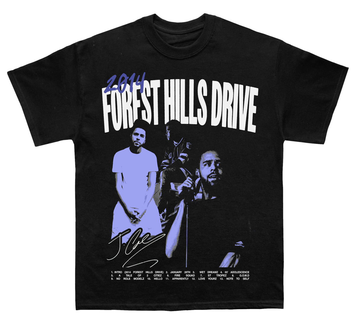 J Cole "Forest Hills Drive Album" TEE