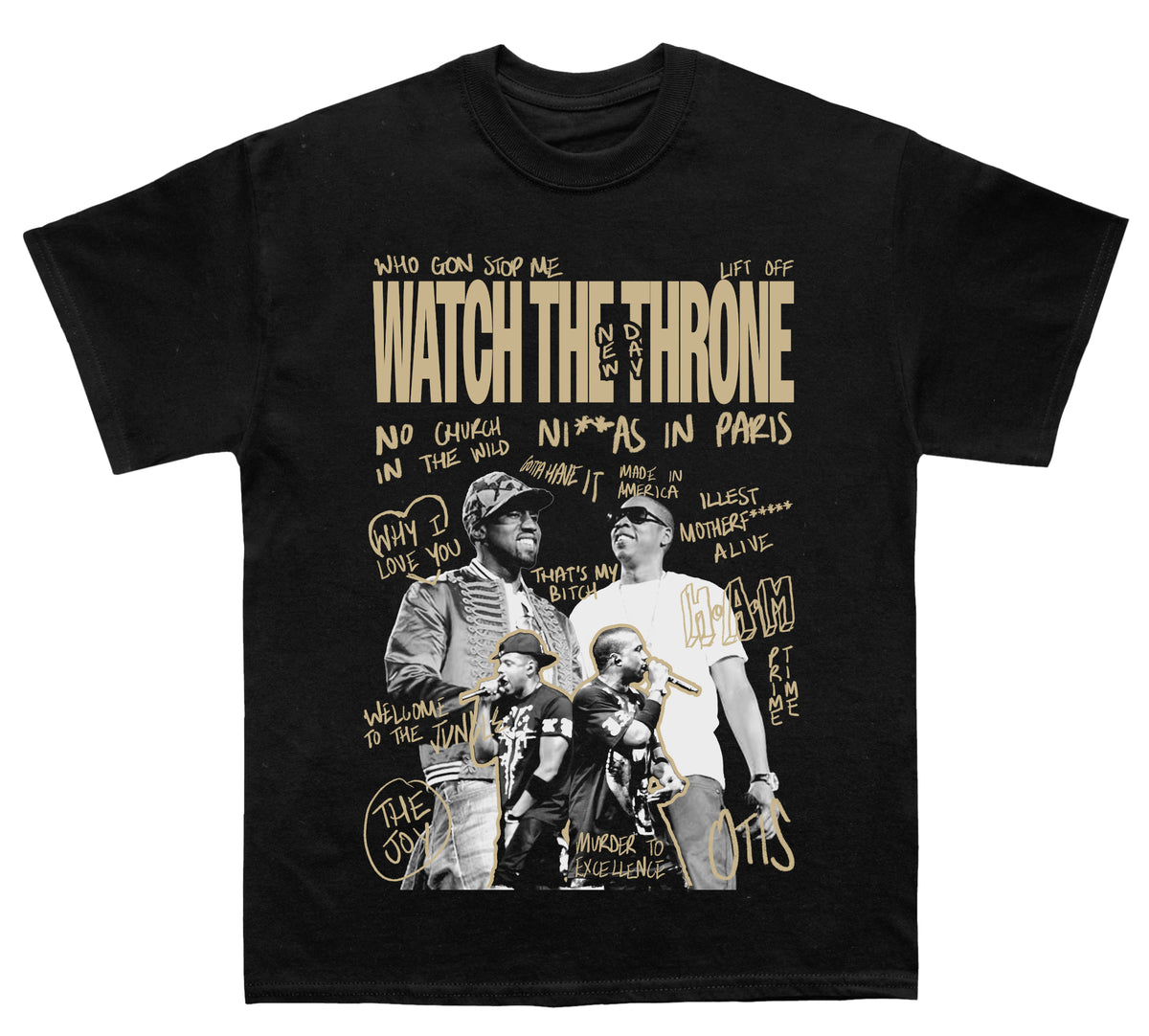 Zay Z & Kanye West "Watch The Throne" Sketchbook TEE - view 2