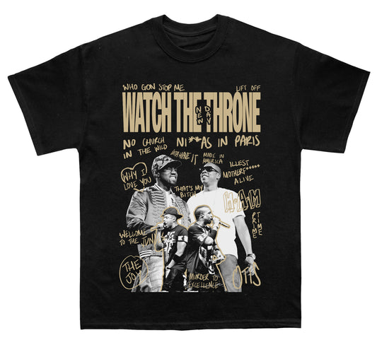 Zay Z & Kanye West "Watch The Throne" Sketchbook TEE