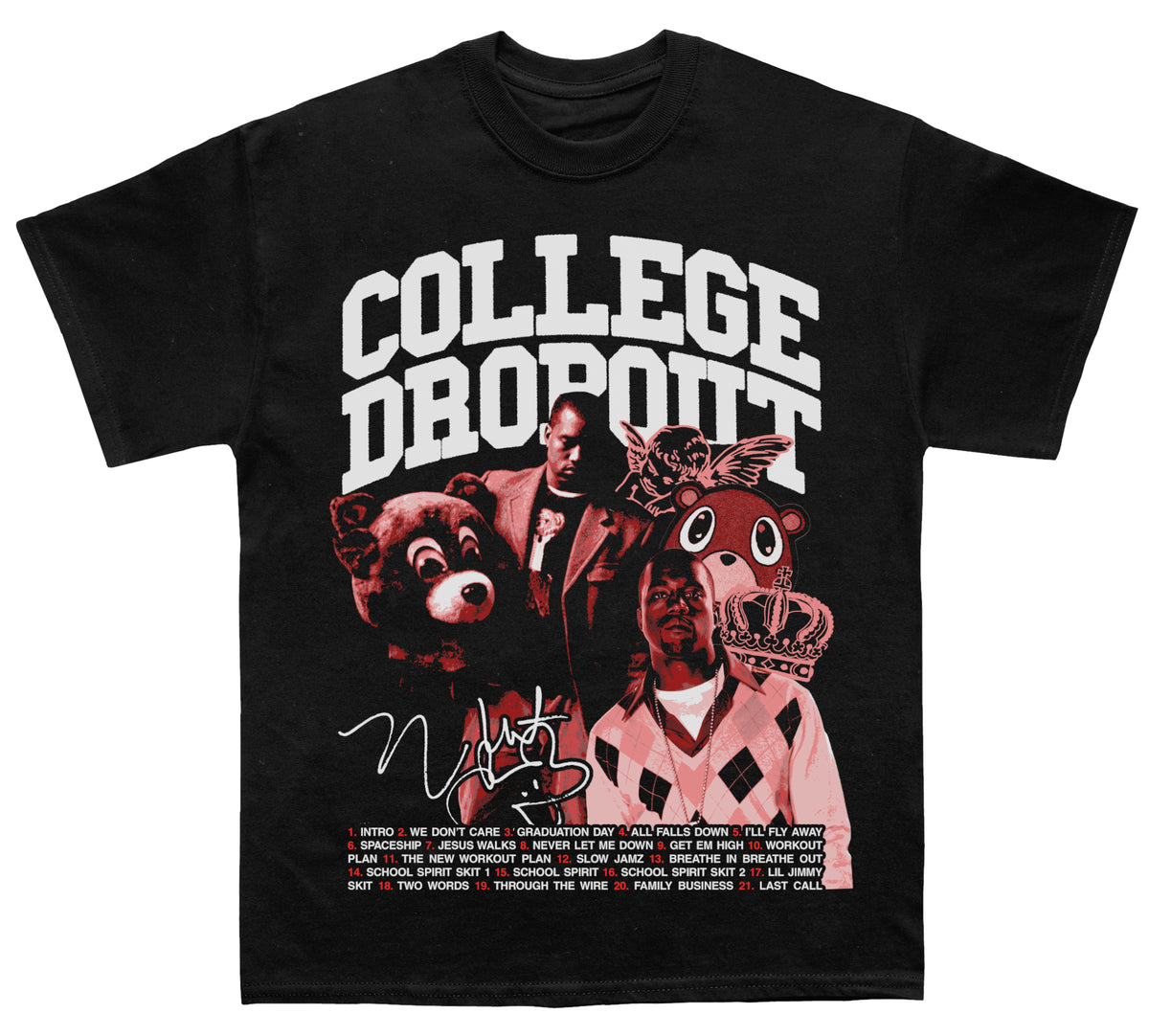 Kanye West “College Dropout” Album TEE