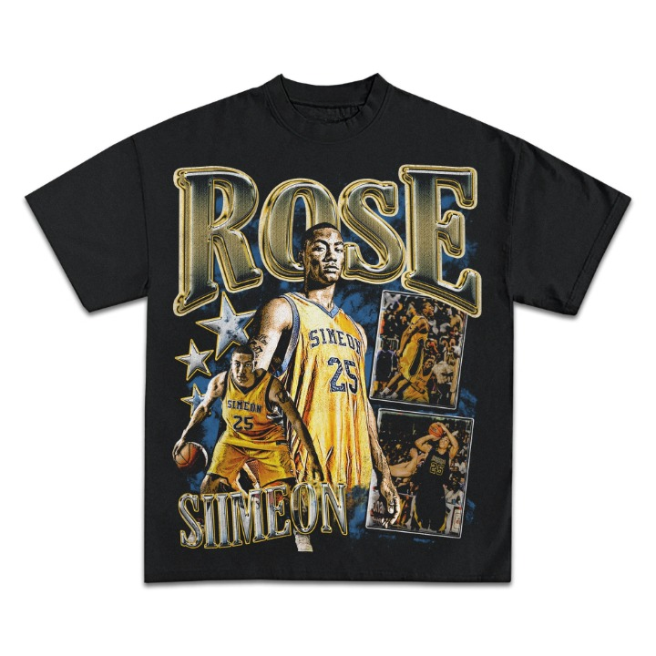 Derrick Rose Back Design Graphic TEE - view 2