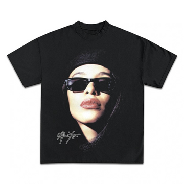 Aaliyah Jumbo Back Design Graphic TEE