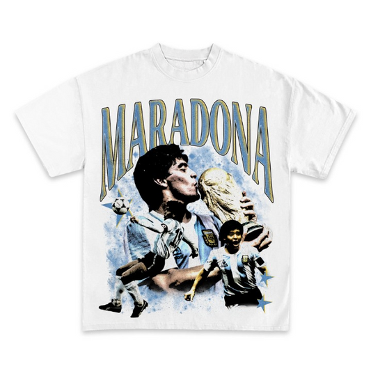 Diego Maradona Back Design Graphic TEE