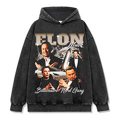 ELON MUSK "BILLIONAIRE NERD GANG" HOODIE 2024