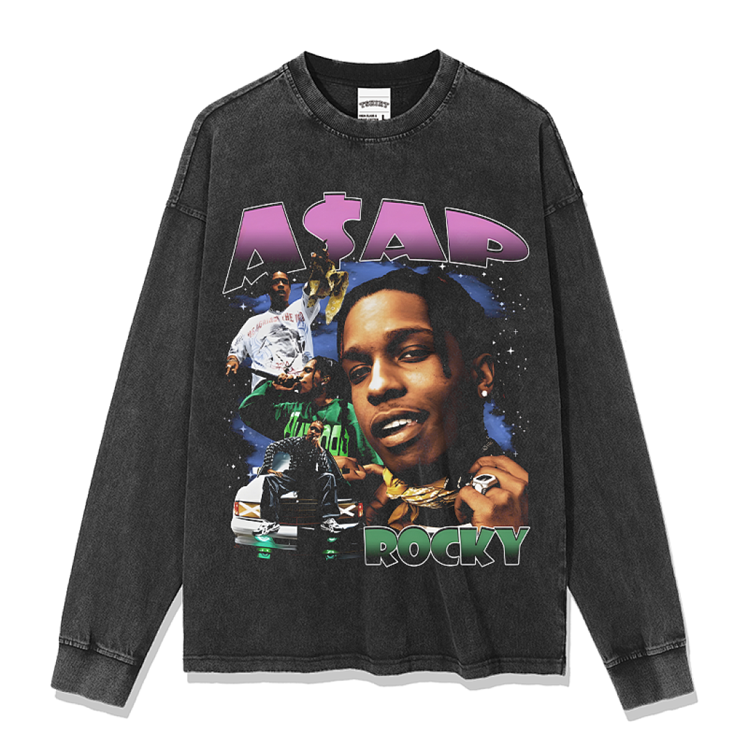 ASAP Rocky Design 7376 Sweatshirt - Washed Black