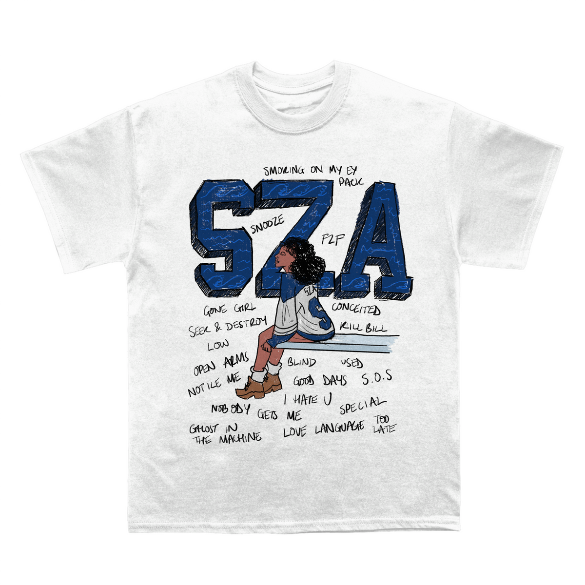 Sza "S.O.S" Sketchbook TEE