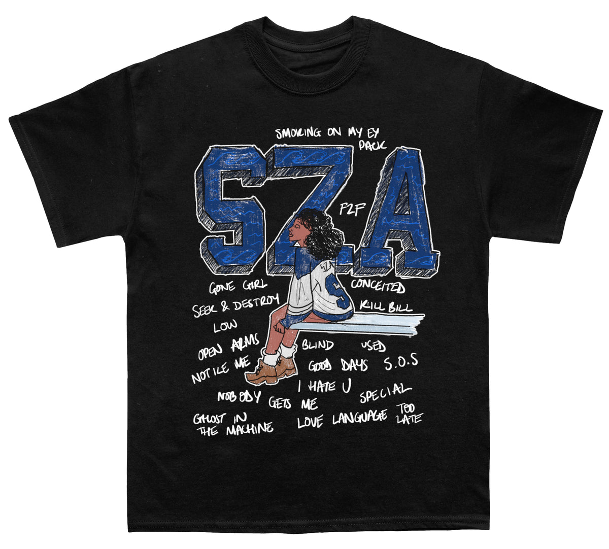 Sza "S.O.S" Sketchbook TEE - view 2