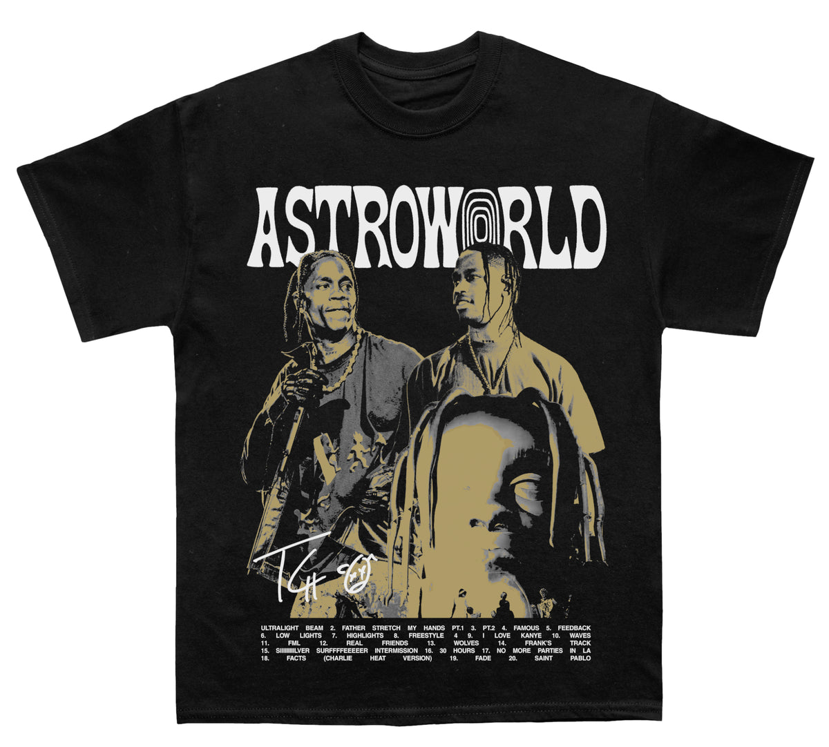 Travis Scott  "Astroworld Album" TEE - view 2