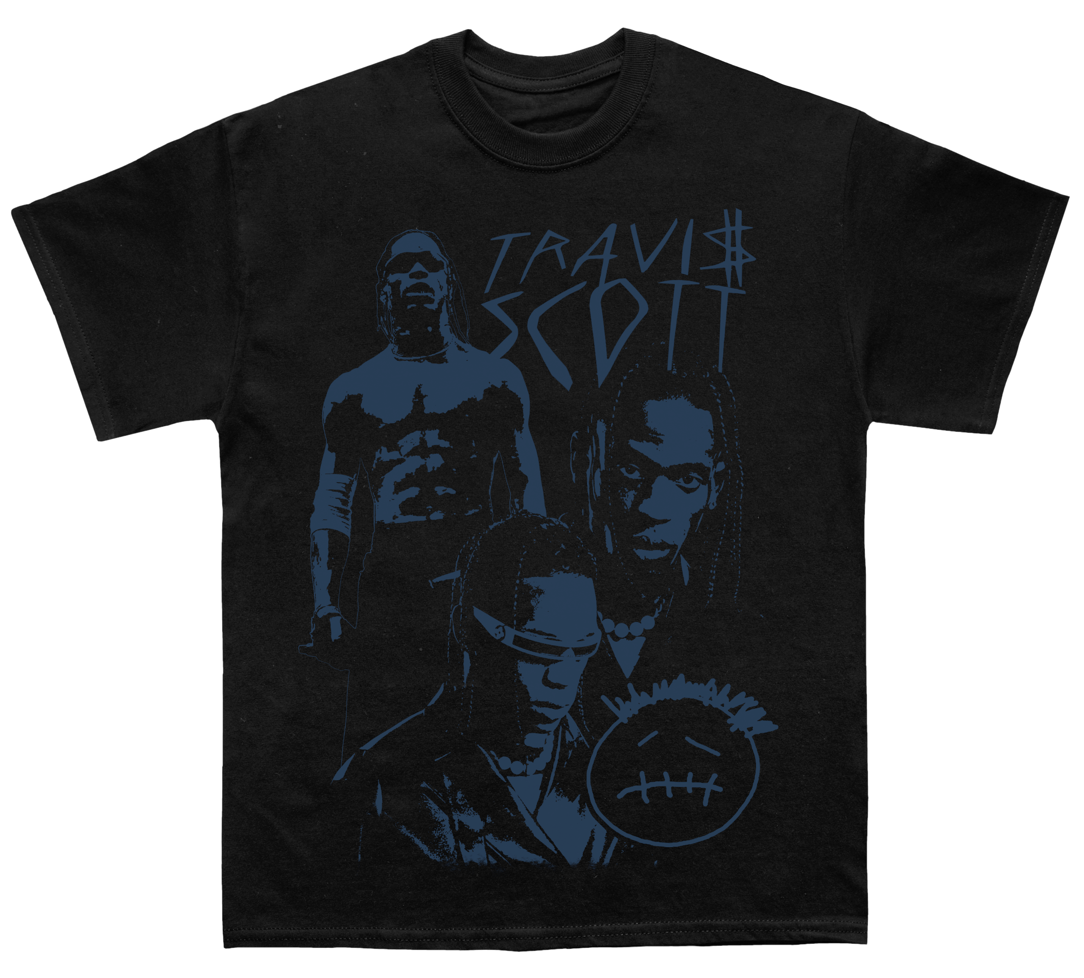 Travis Scott "Blue Silhouette" TEE