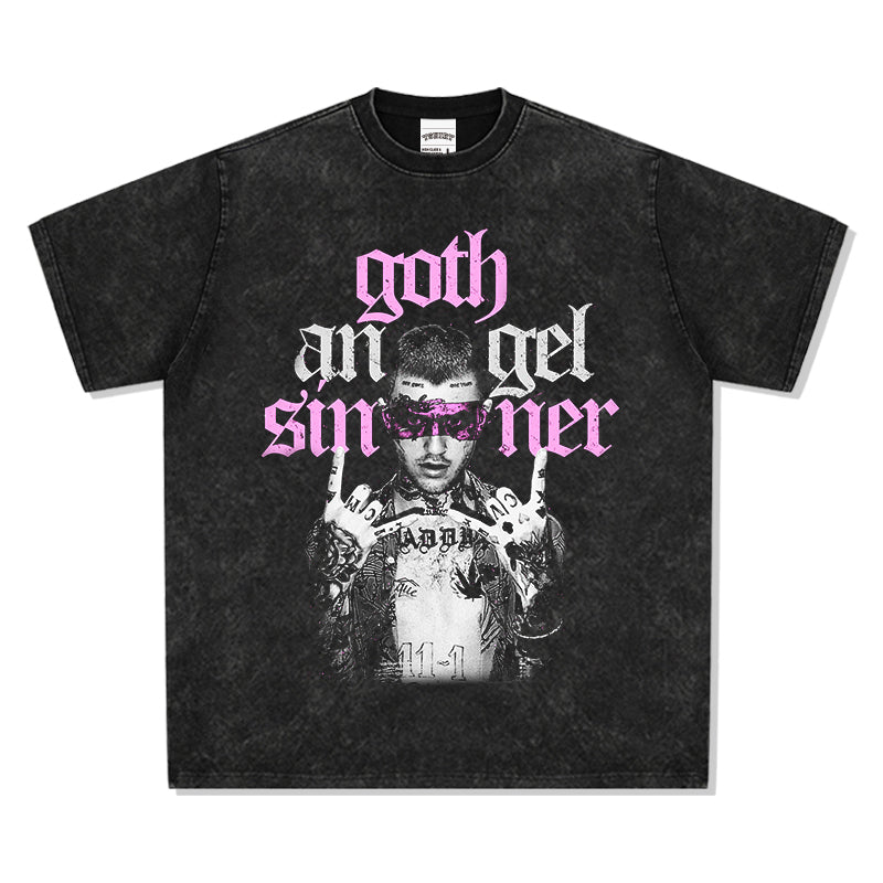 Goth Angel Sinner By Lil Peep Tee - view 3