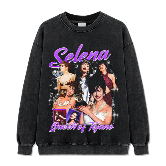 Queen Of Tejano By Selena Sweatshirt