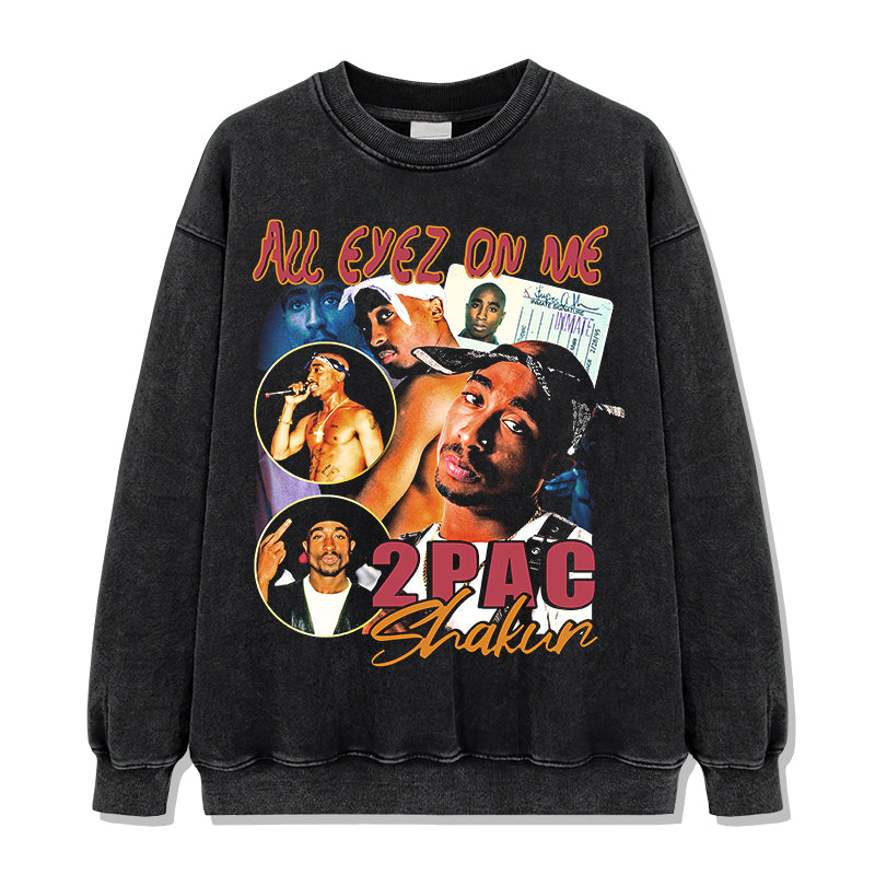 All Eyez On Me By Tupac Shakur Sweatshirt - view 2