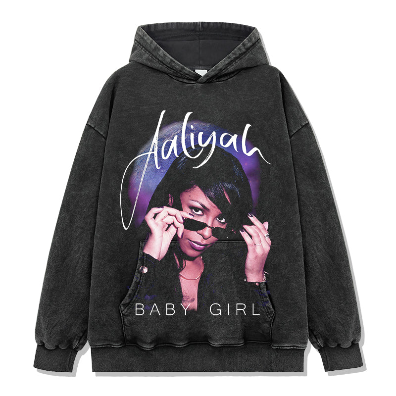Baby Girl By Aaliyah Hoodie - view 2