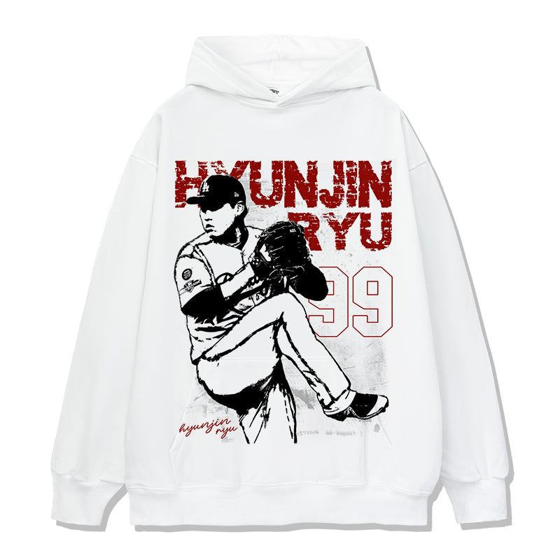 Ryu Hyun-Jin Hoodie tribute hoodie in heavyweight cotton