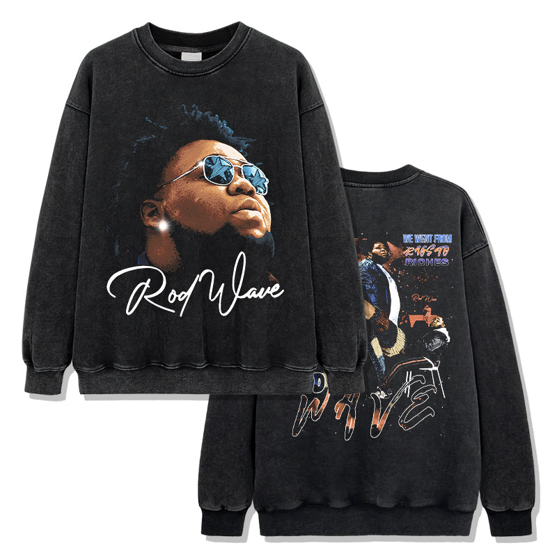 We Went From Rags Riches By Rod Wave Signature Sweatshirt - view 2
