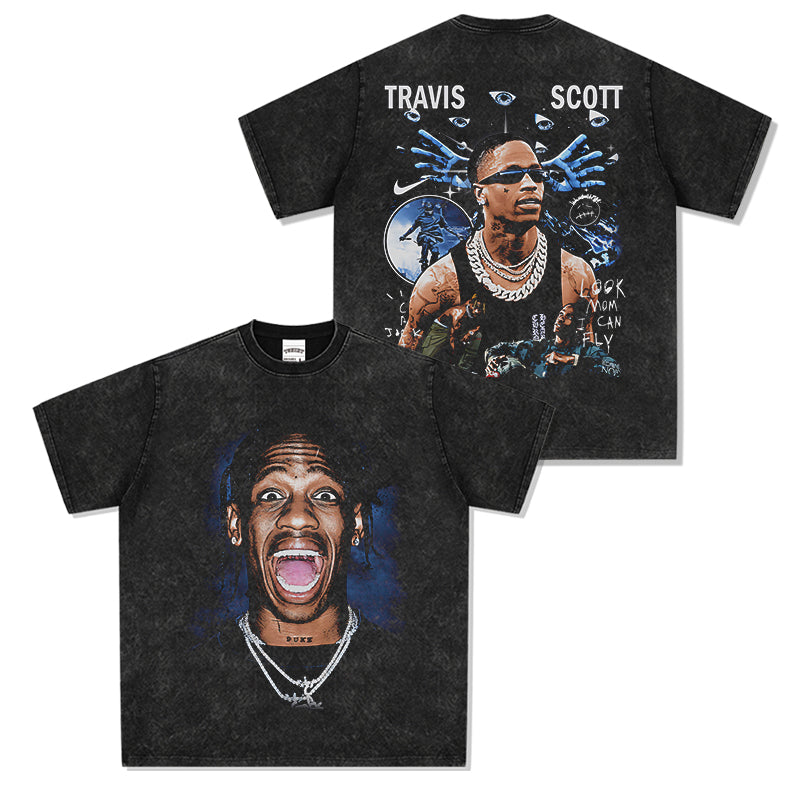 Travis Scott Tee tribute tee in heavyweight cotton
