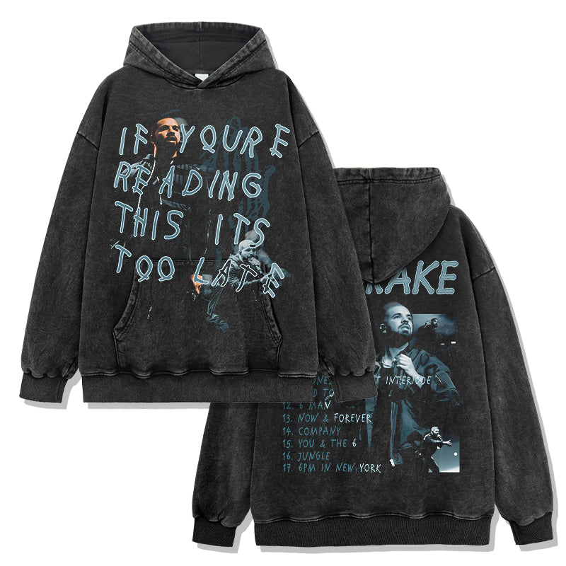 If you're reading this its too late By Drake Hoodie - view 2