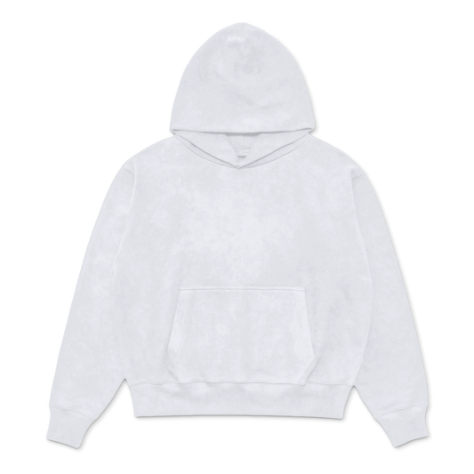 Custom Print Hoodie — White front