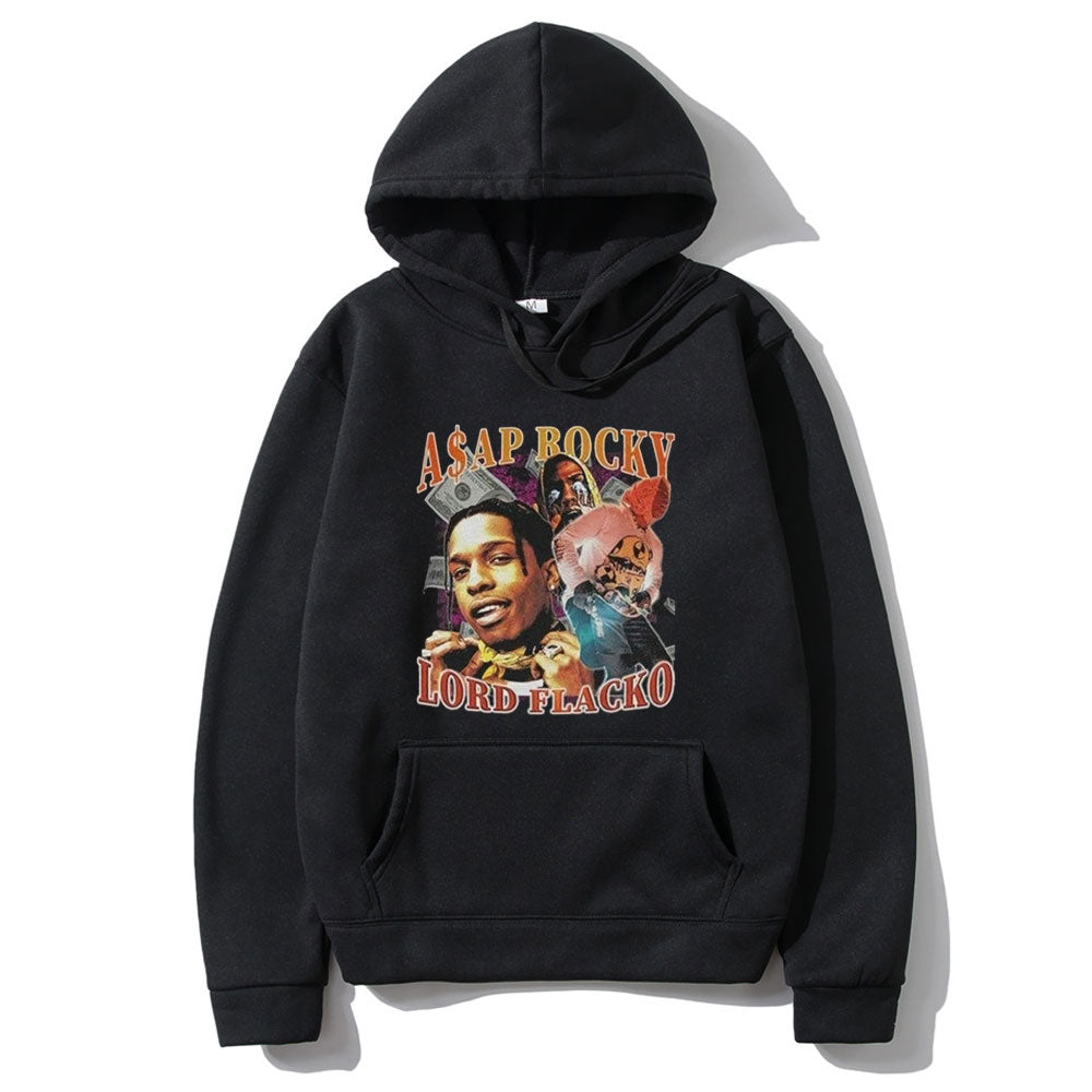 ASAP Rocky Hoodies Casual Streetwear pullover - 6ixmerchandise