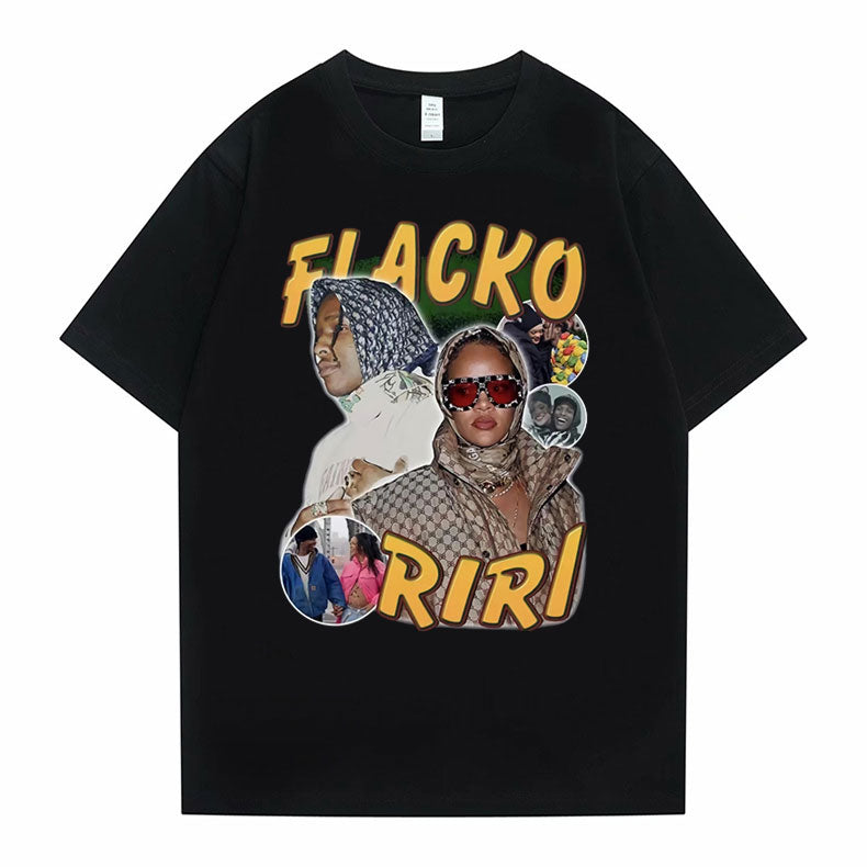 Asap Rocky Fiacko Riri Graphic Print T shirt Vintage Unisex - 6ixmerchandise