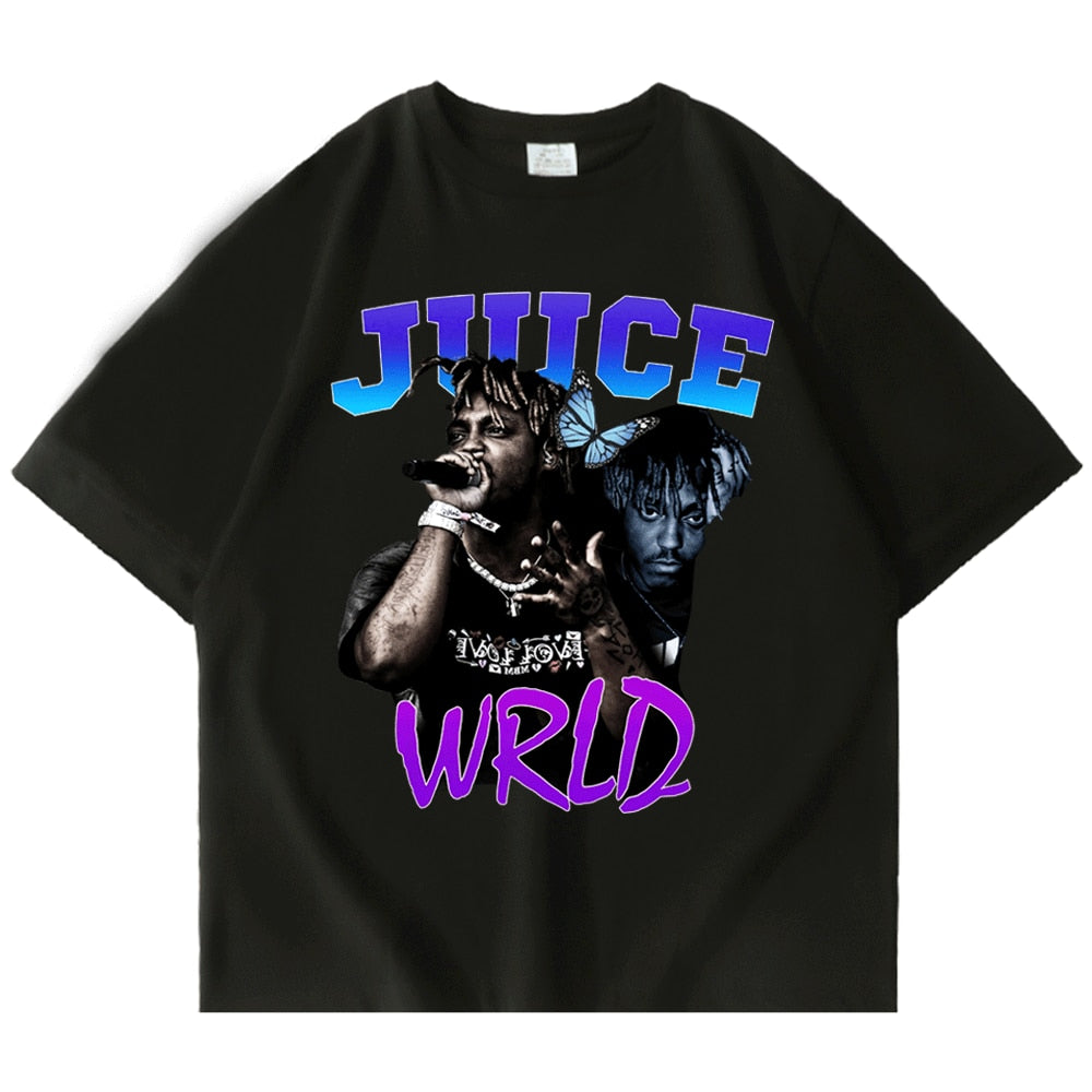Juice Wrld Smile and Cry Vintage Oversized T Shirt Streetwear - 6ixmerchandise
