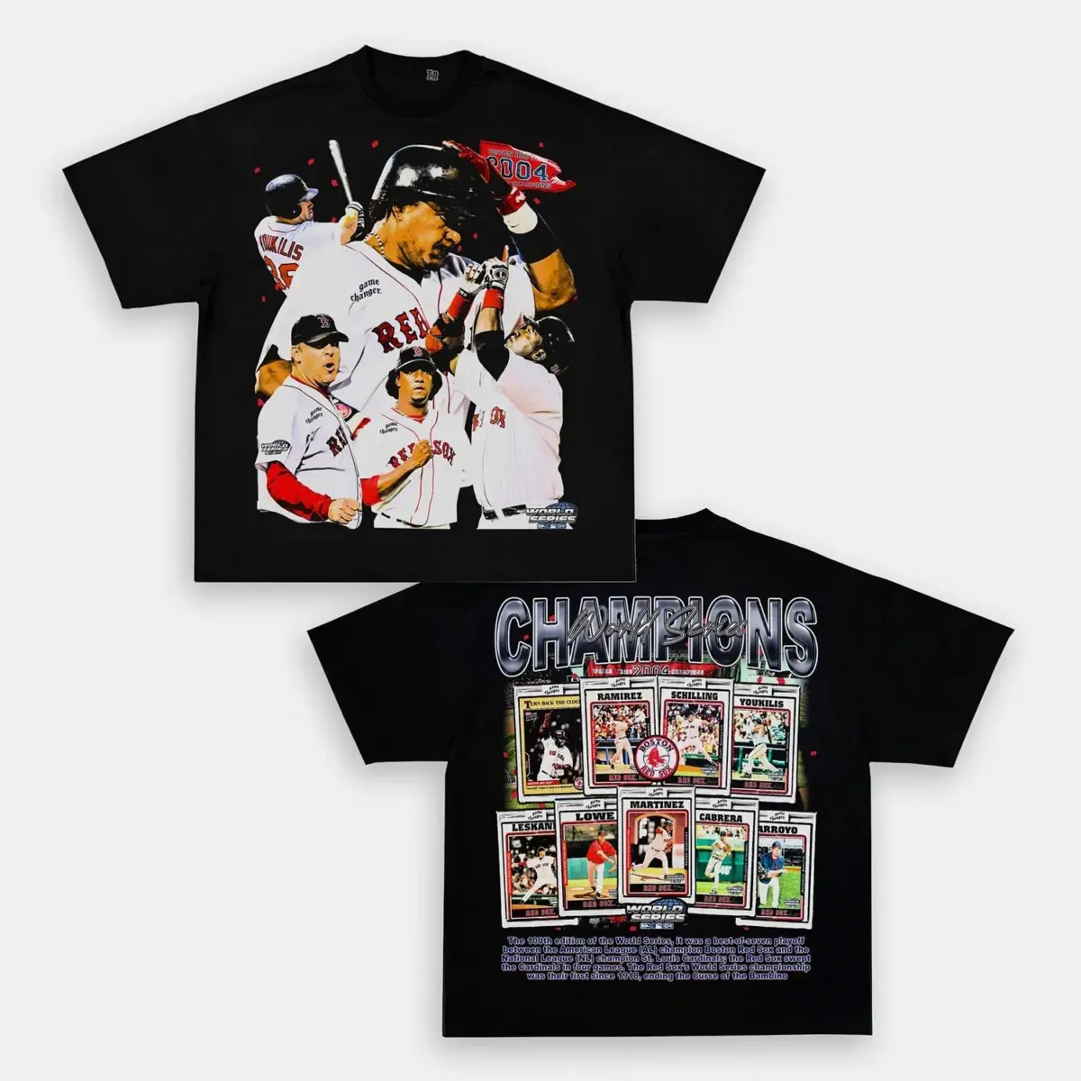 2004 World Series Champions Boston Red Sox Vintage Graphic Tee — product image 5