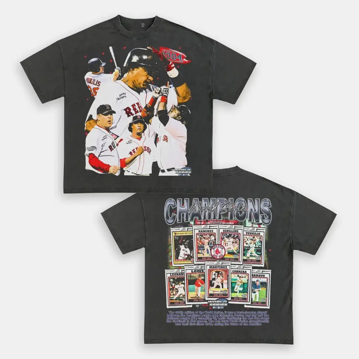2004 World Series Champions Boston Red Sox Vintage Graphic Tee — product image 8