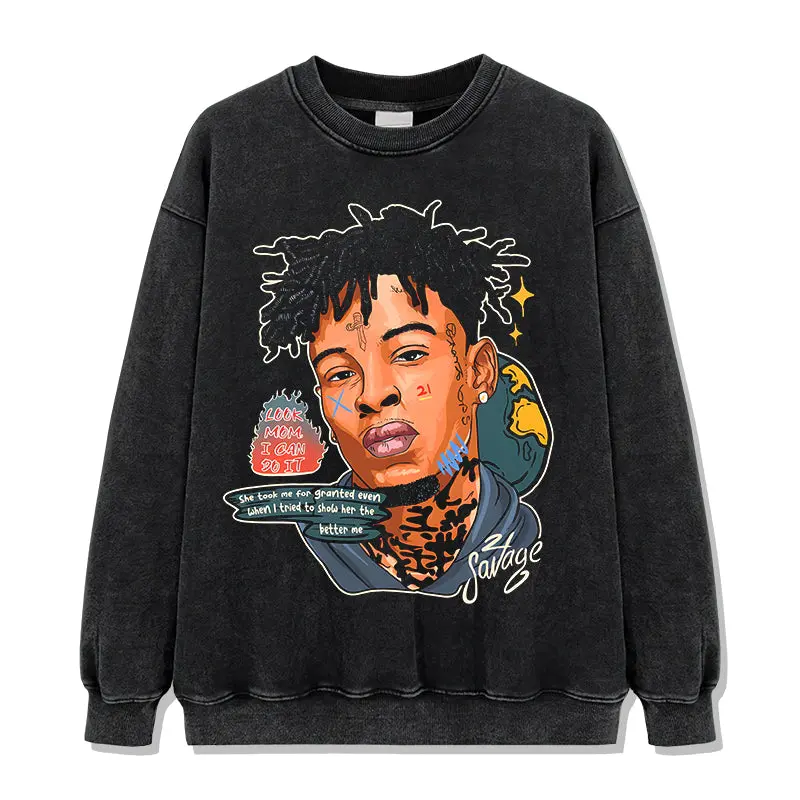 21 Savage By Comics 47 Sweatshirt - view 2