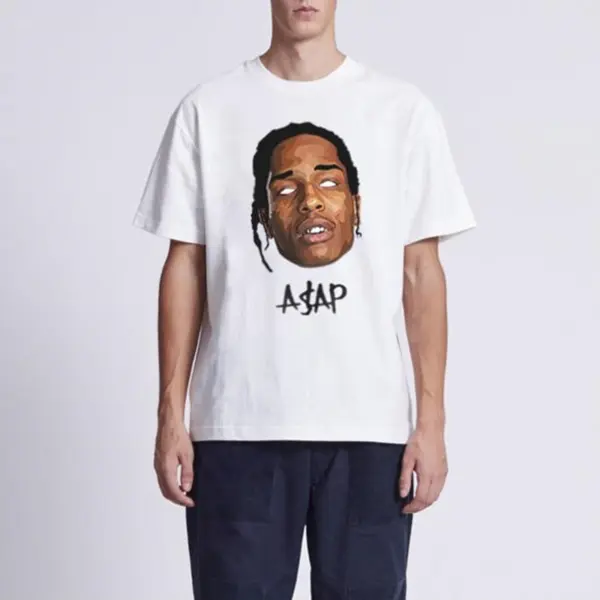 ASAP Rocky T shirts Loose Casualwear