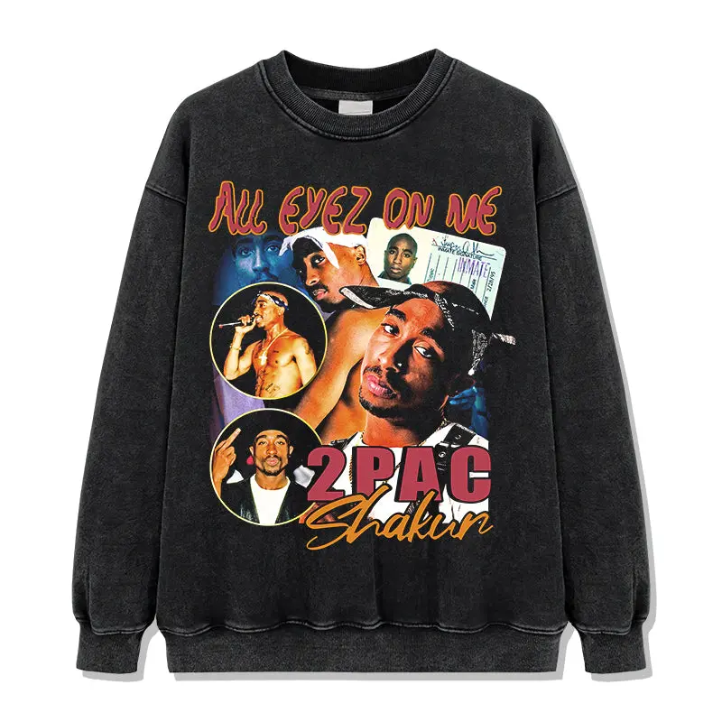 All Eyez On Me By Tupac Shakur Sweatshirt - view 2