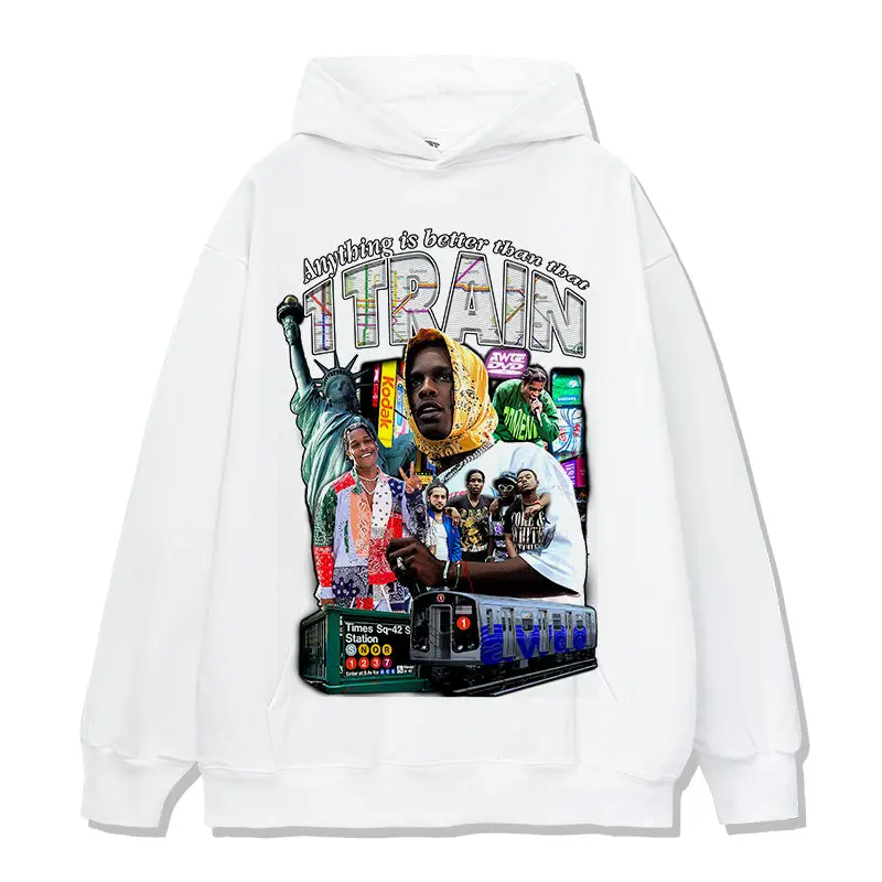 Anything is better than that 1 Train By Asap Rocky Hoodie - view 3