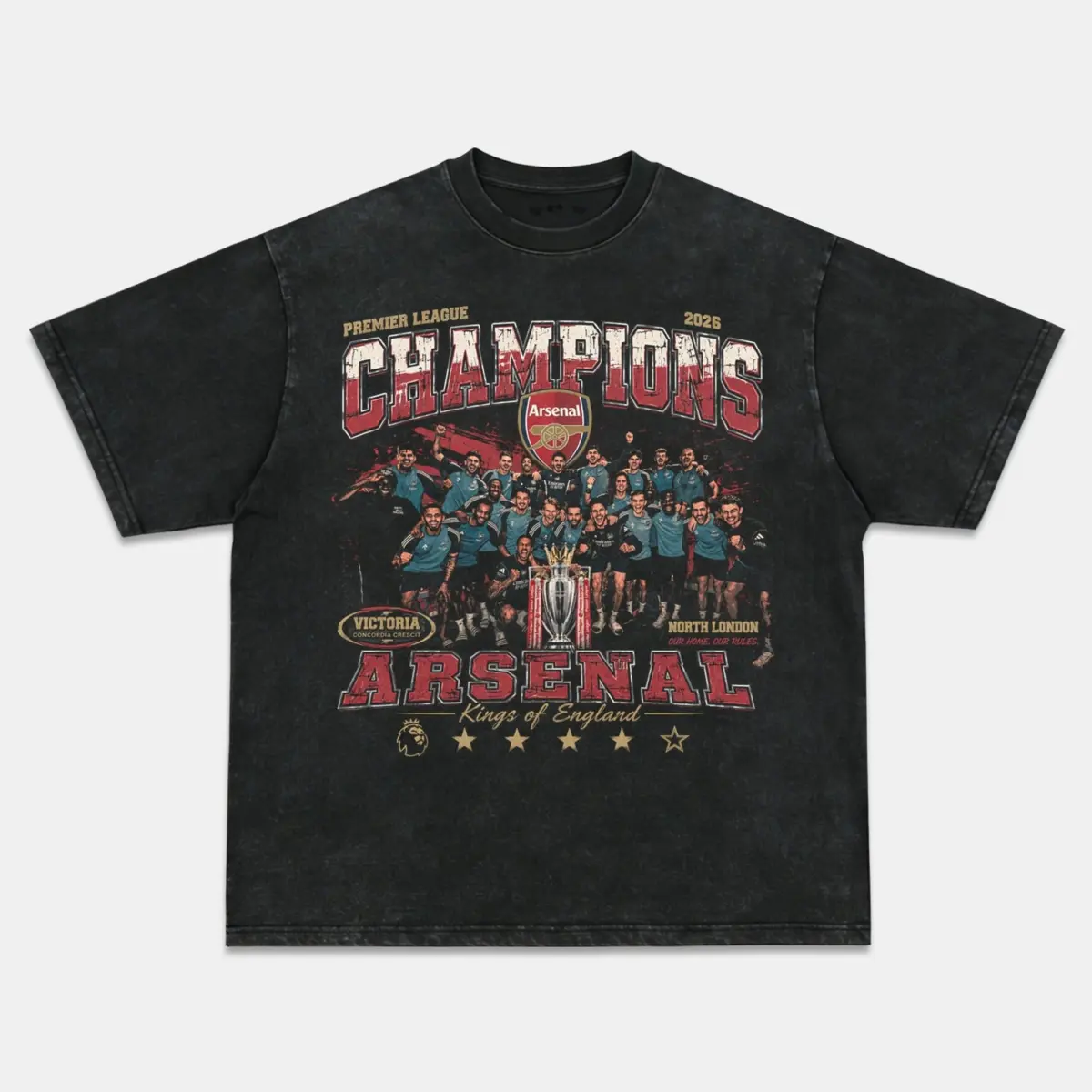 Arsenal FC Vintage Soccer Graphic Tee — product image 2