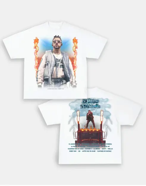 BAD BUNNY  "EL ÚLTIMO TOUR DEL MUNDO" VINTAGE BACK DESIGN TEE - view 3