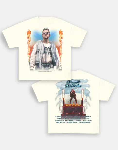BAD BUNNY  "EL ÚLTIMO TOUR DEL MUNDO" VINTAGE BACK DESIGN TEE - view 4