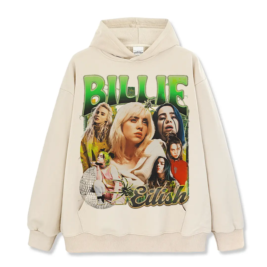 Billie Eilish Hoodie - Apricot